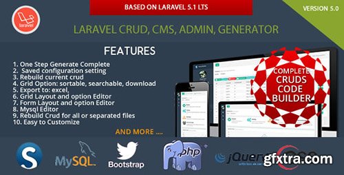 CodeCanyon - Laravel CRUD - CMS - Sximo 5 LTS v5.1.6 - 11893533