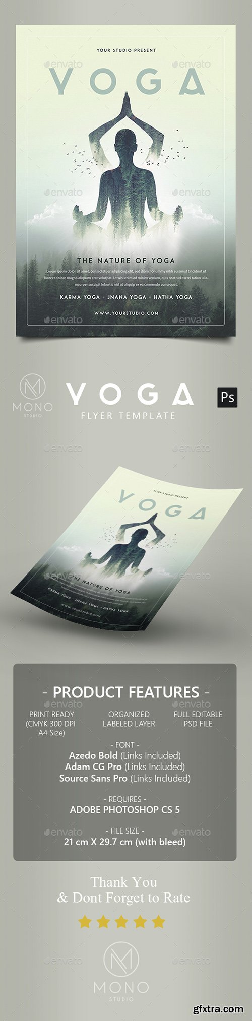 Graphicriver Yoga Flyer 14891099