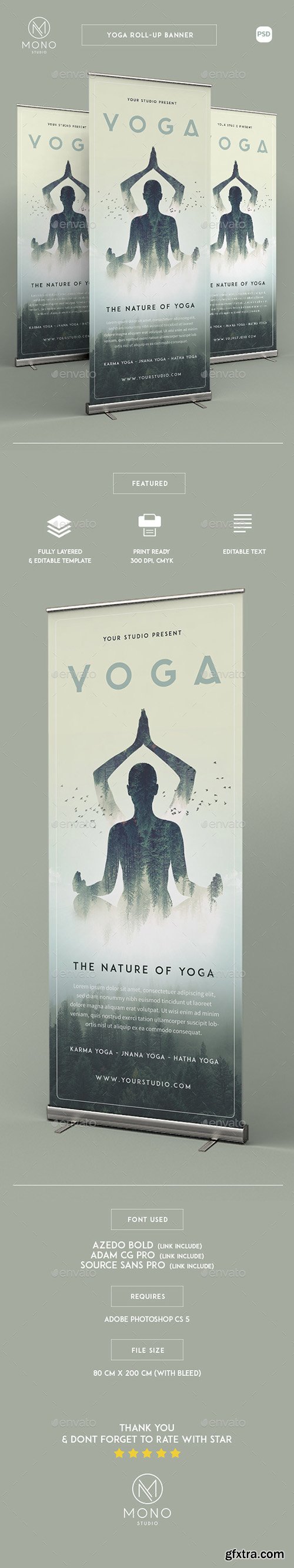 Graphicriver Yoga Roll-up Banner 16382639