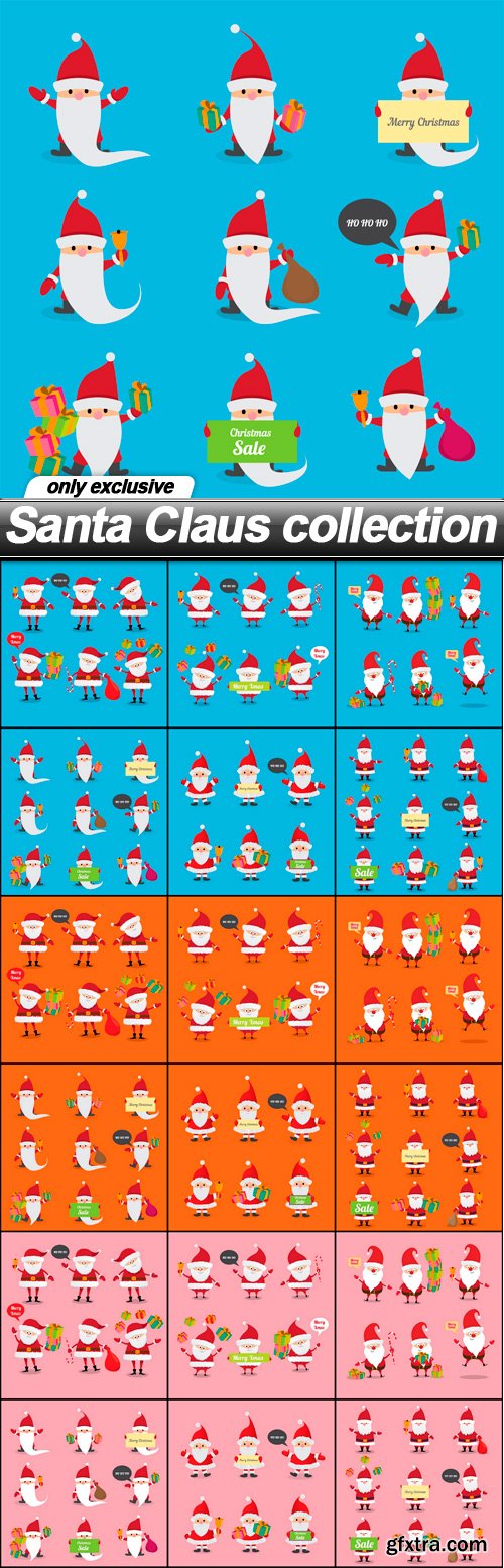 Santa Claus collection - 18 EPS