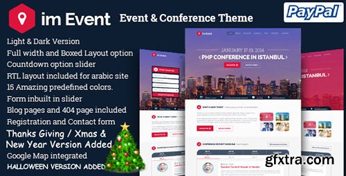 ThemeForest - im Event v1.6 - Event Conference Landing Page - 8334416