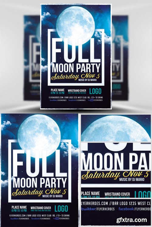 Full Moon Party Flyer Template