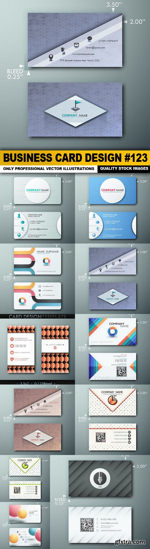 Business Card Design #123 - 11 Vector