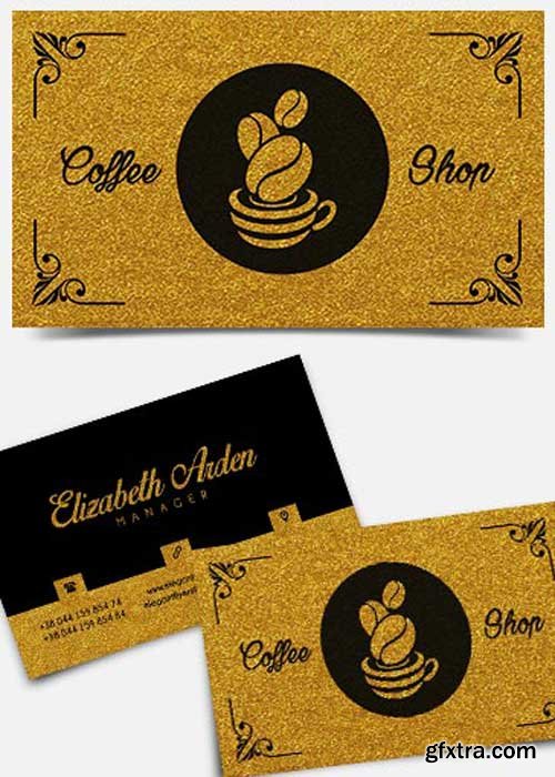 Coffee Shop PSD V1 Business Card Templates