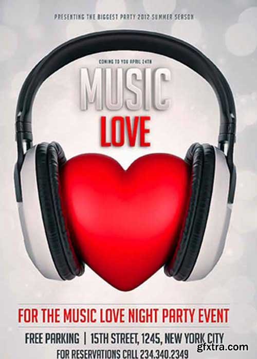 Music Love Flyer Template
