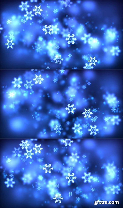 Christmas loopable background with nice falling snowflakes