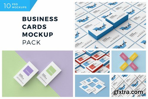 CM - Business Cards Mockup Pack 1034063