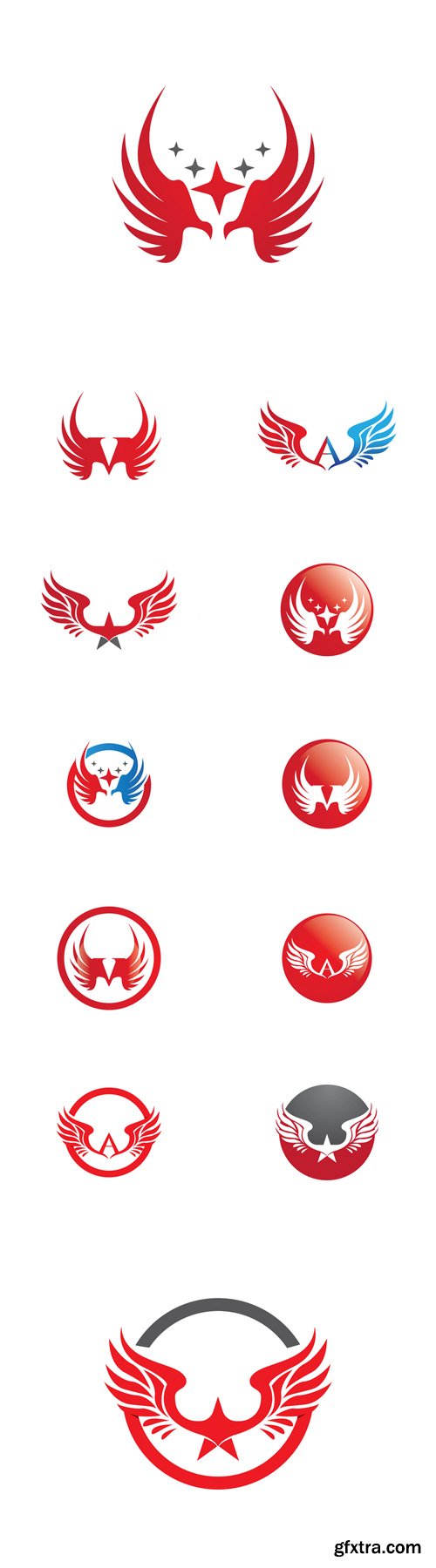 Vector Set - Wing Logos