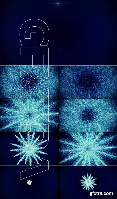 Snowflakes New Years and Christmas Eve background