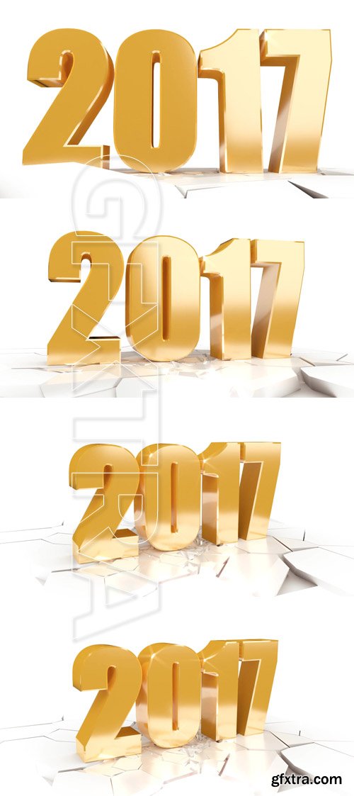 New year 2017 animation