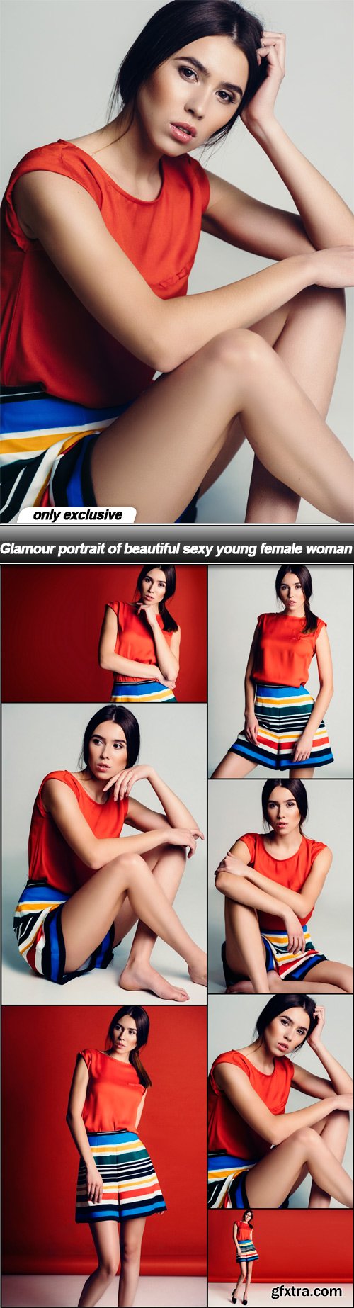 Glamour portrait of beautiful sexy young female woman - 7 UHQ JPEG
