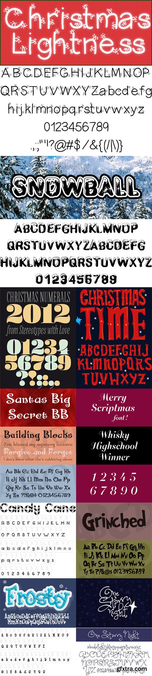10 Christmas Fonts - 2017 Festive Holiday Fonts