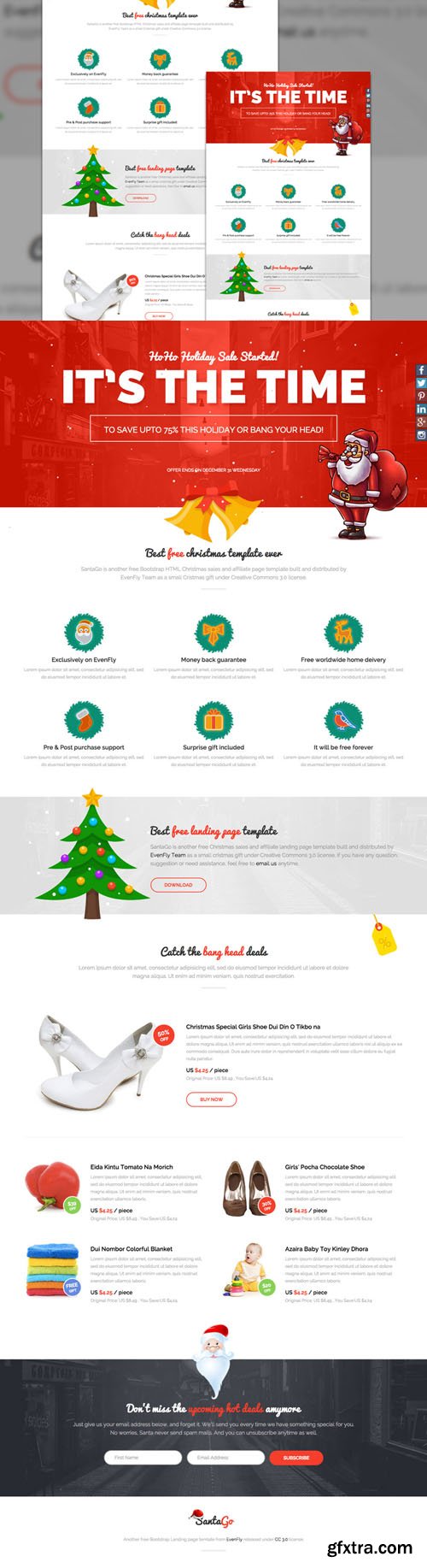 SantaGo - Christmas Sales & Affiliate Landing Page