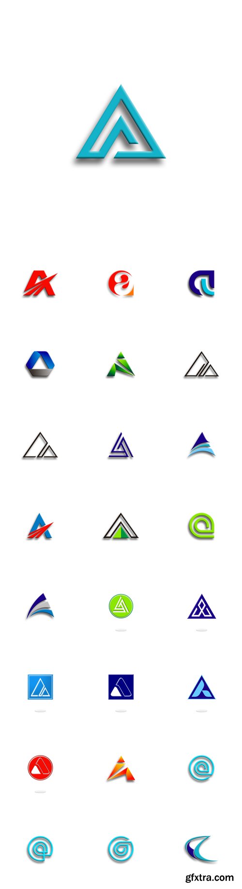 Vector Set - Logos, letters, icons, Symbols 3