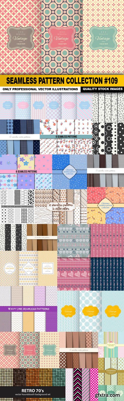Seamless Pattern Collection #109 - 25 Vector