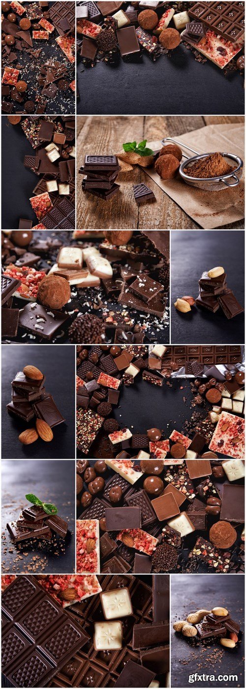 Chocolate Background - 12 UHQ JPEG Stock Images