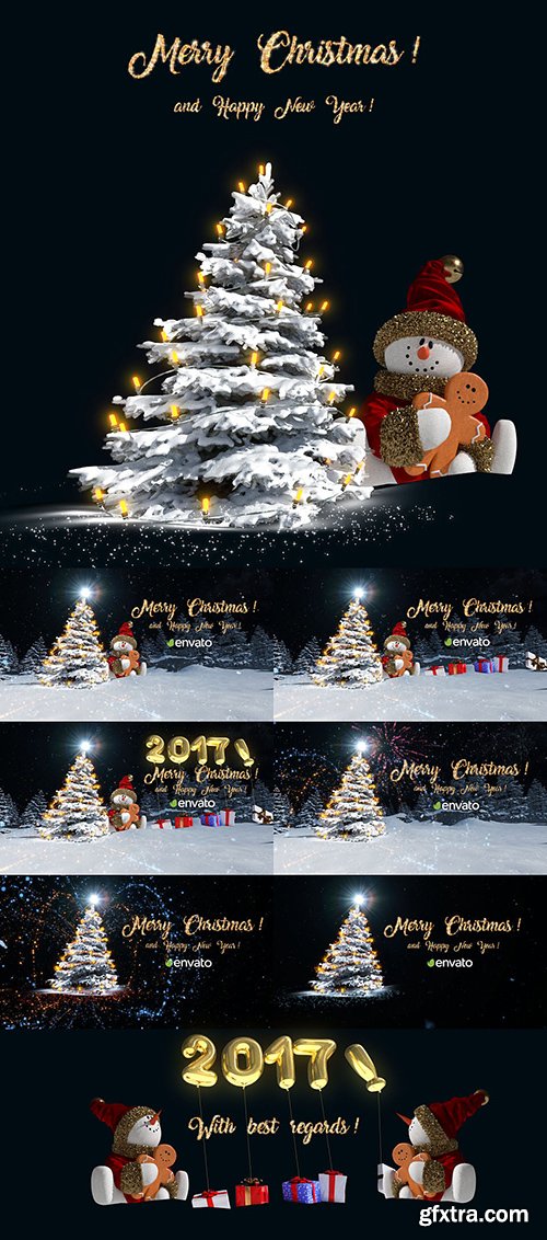 Videohive Christmas Snowman Opener 19018159