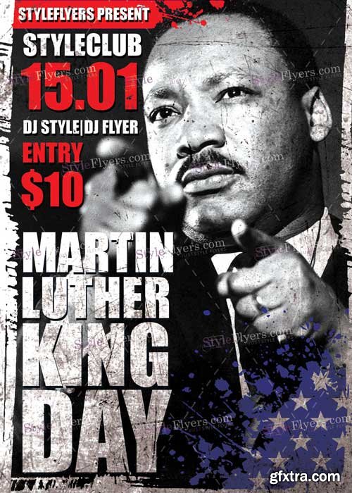 Martin Luther King Day V1 PSD Flyer Template
