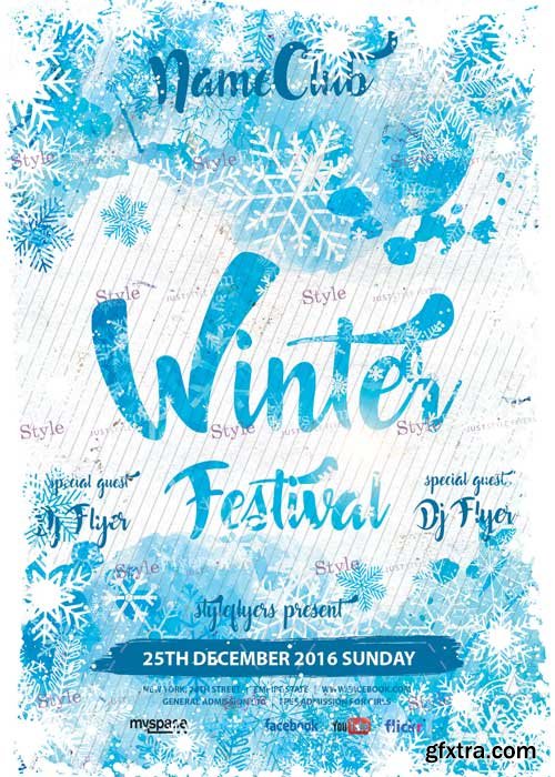 Winter Festival V7 PSD Flyer Template