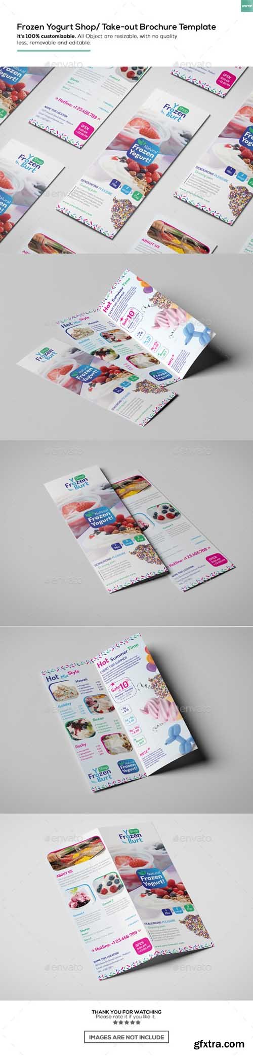 GR - Frozen Yogurt Shop/ Take-out Brochure Template 16455695