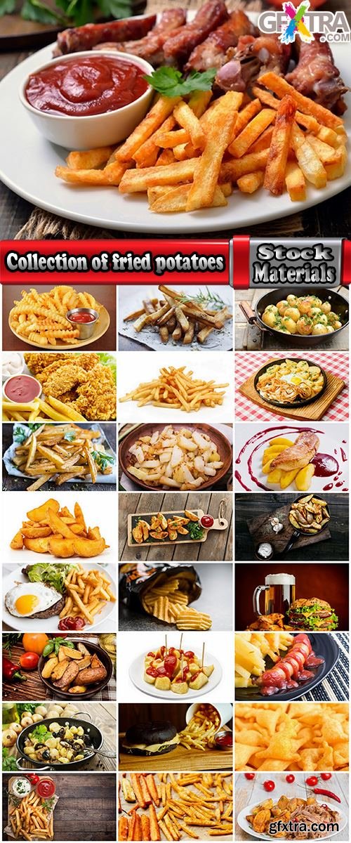 Collection of fried potatoes burger sauce 25 HQ Jpeg