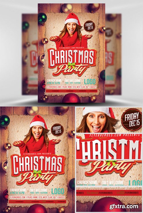 Christmas Party Flyer Template