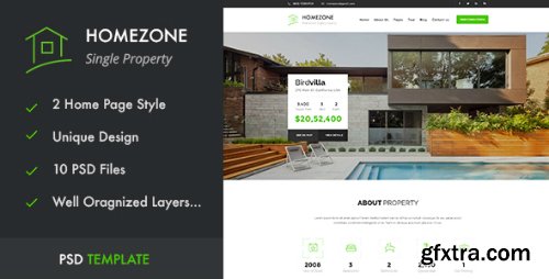 ThemeForest - HOMEZONE - Single Property Real Estate PSD Template 16722027
