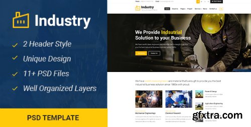 ThemeForest - Industry - Industrial & Business PSD Template 17796494