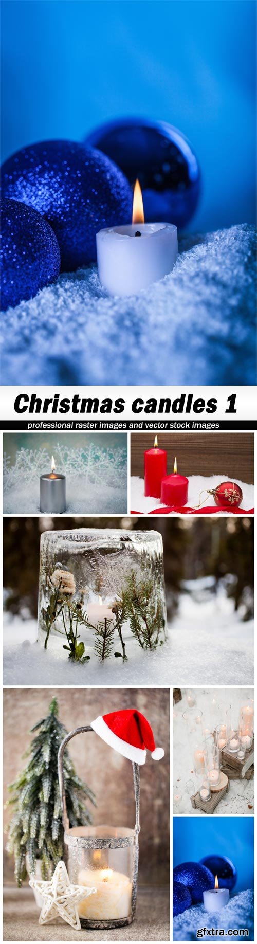 Christmas candles 1 - 6 UHQ JPEG