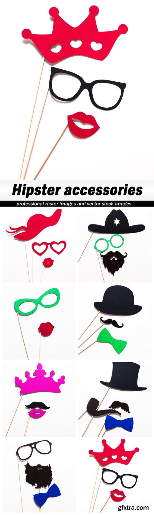 Hipster accessories - 8 UHQ JPEG