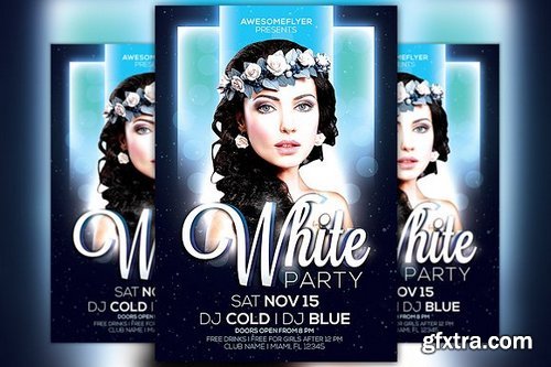 CM - White Night Party Flyer Template 100568