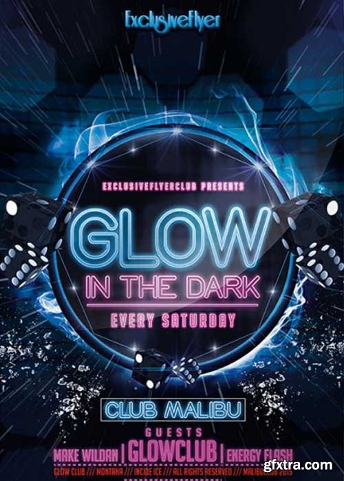 Glow Party V10 Premium Flyer Template
