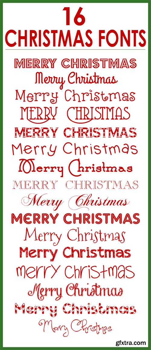 16 Christmas Fonts