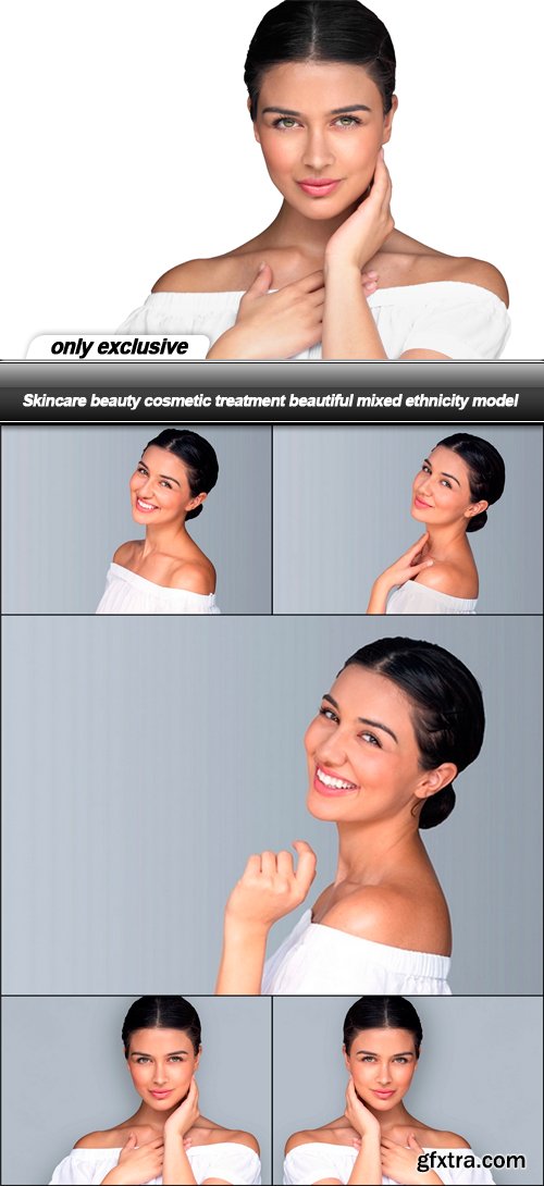 Skincare beauty cosmetic treatment beautiful mixed ethnicity model - 6 UHQ JPEG