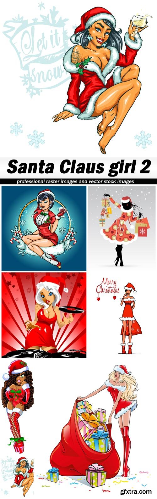 Santa Claus girl 2 - 7 EPS