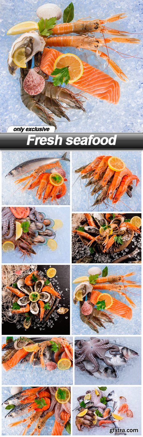 Fresh seafood - 10 UHQ JPEG