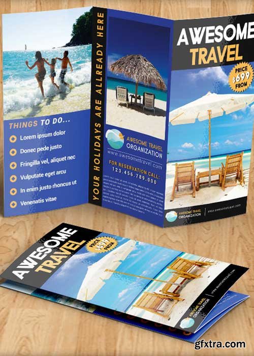 Travel Agency V7 Brochure PSD Template