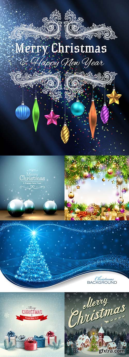 New year\'s backgrounds in vector - 8