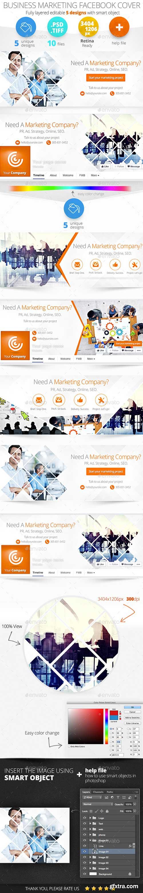 GraphicRiver - Business Marketing Facebook Timeline Covers 11454601