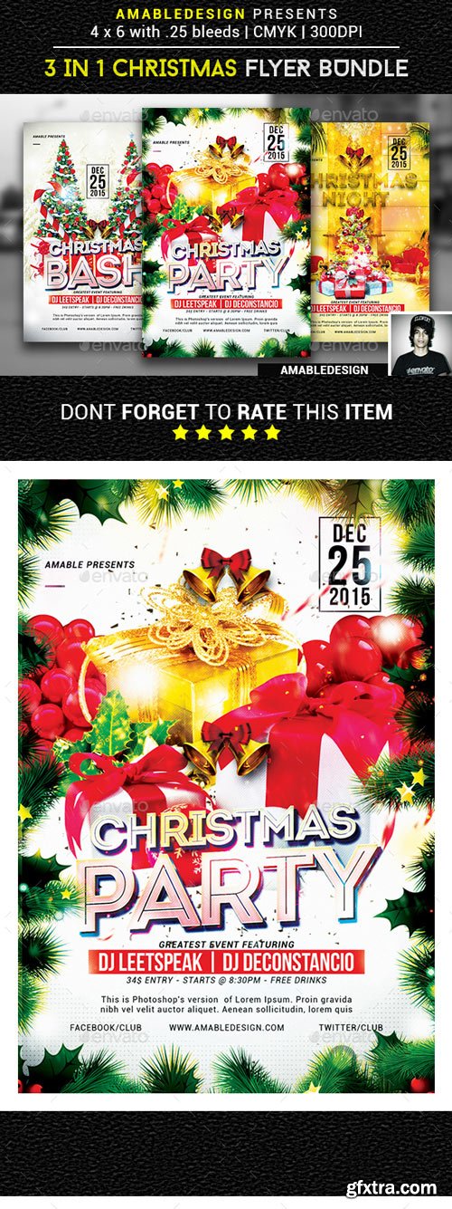 GraphicRiver - 3 in 1 Christmas Flyer/Poster Vol.1 - 18867327