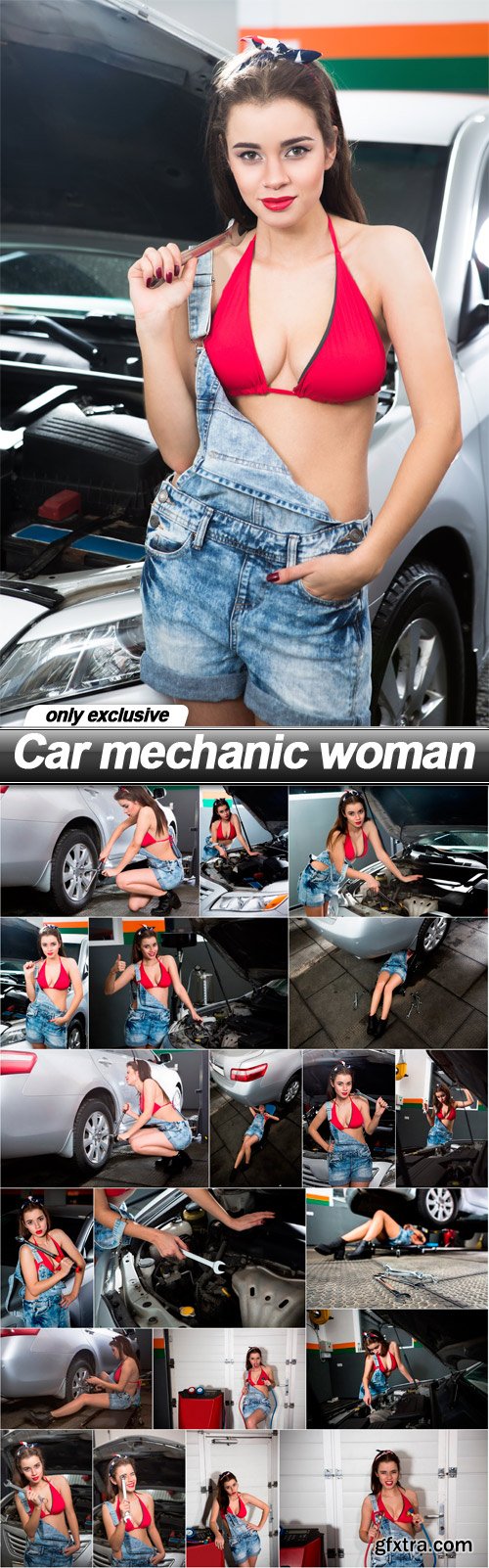 Car mechanic woman - 20 UHQ JPEG