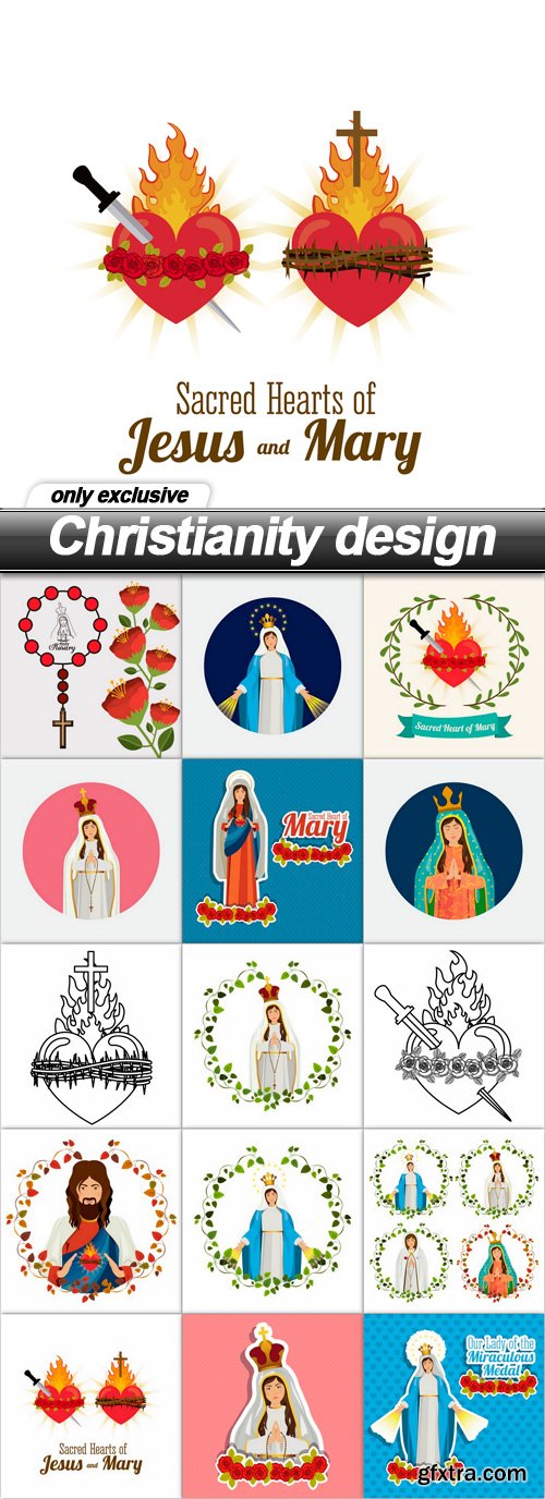 Christianity design - 15 EPS