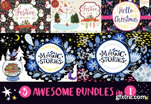 Hello Christmas Bundle with 5 Collections