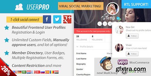 CodeCanyon - UserPro v4.9 - User Profiles with Social Login - 5958681