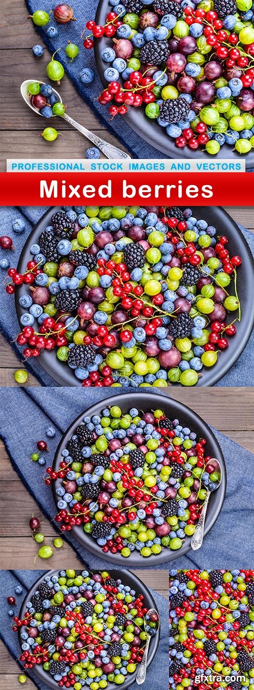 Mixed berries - 6 UHQ JPEG