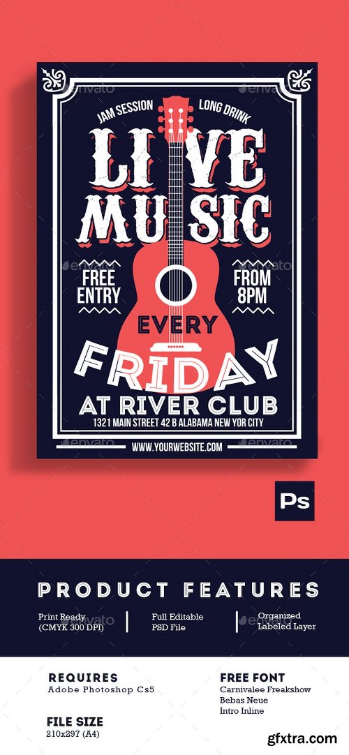 Graphicriver Live Music Poster Flyer 14437425