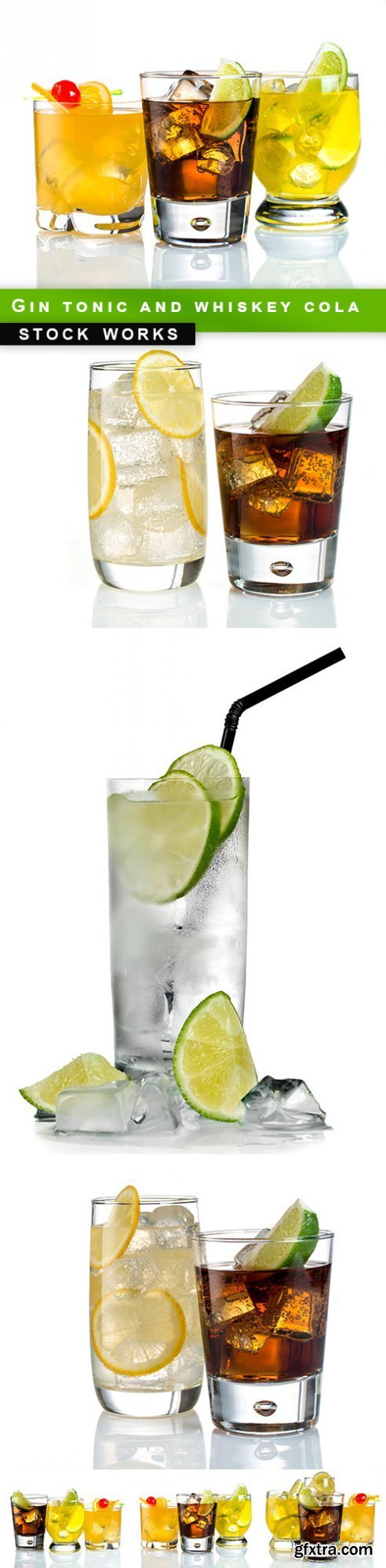Gin tonic and whiskey cola