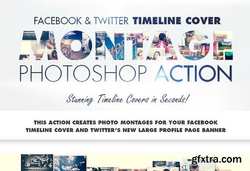Graphicriver Facebook & Twitter Timeline Cover Montage Action 7496328