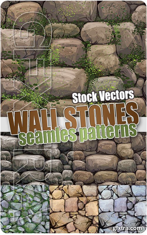 Seamless wall from stones 2 - Stock Vectors