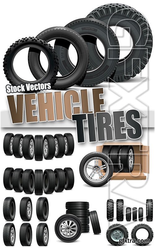 Vehicle Tires - Stock Vectors